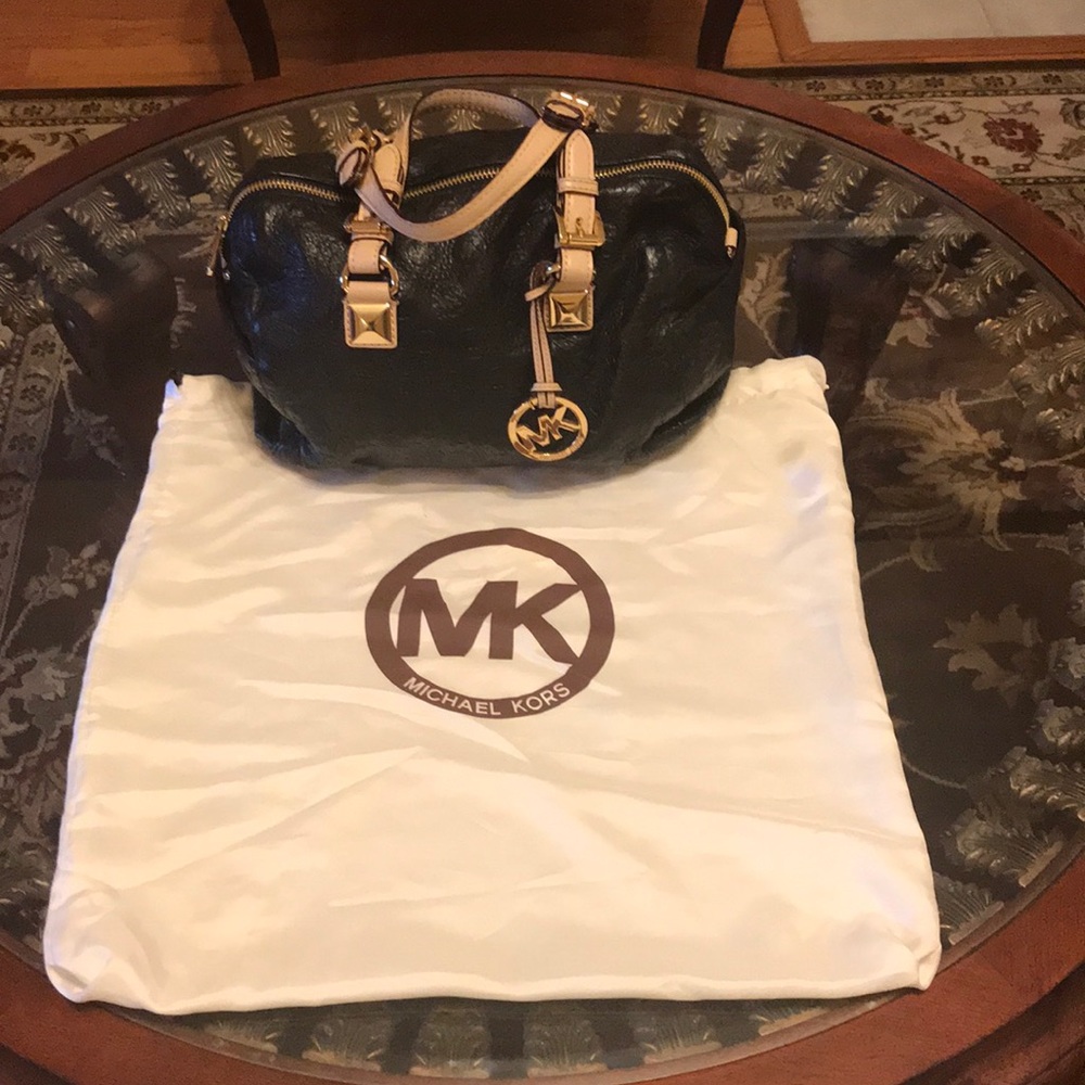 Authentic Michael Kors Black Leather Purse